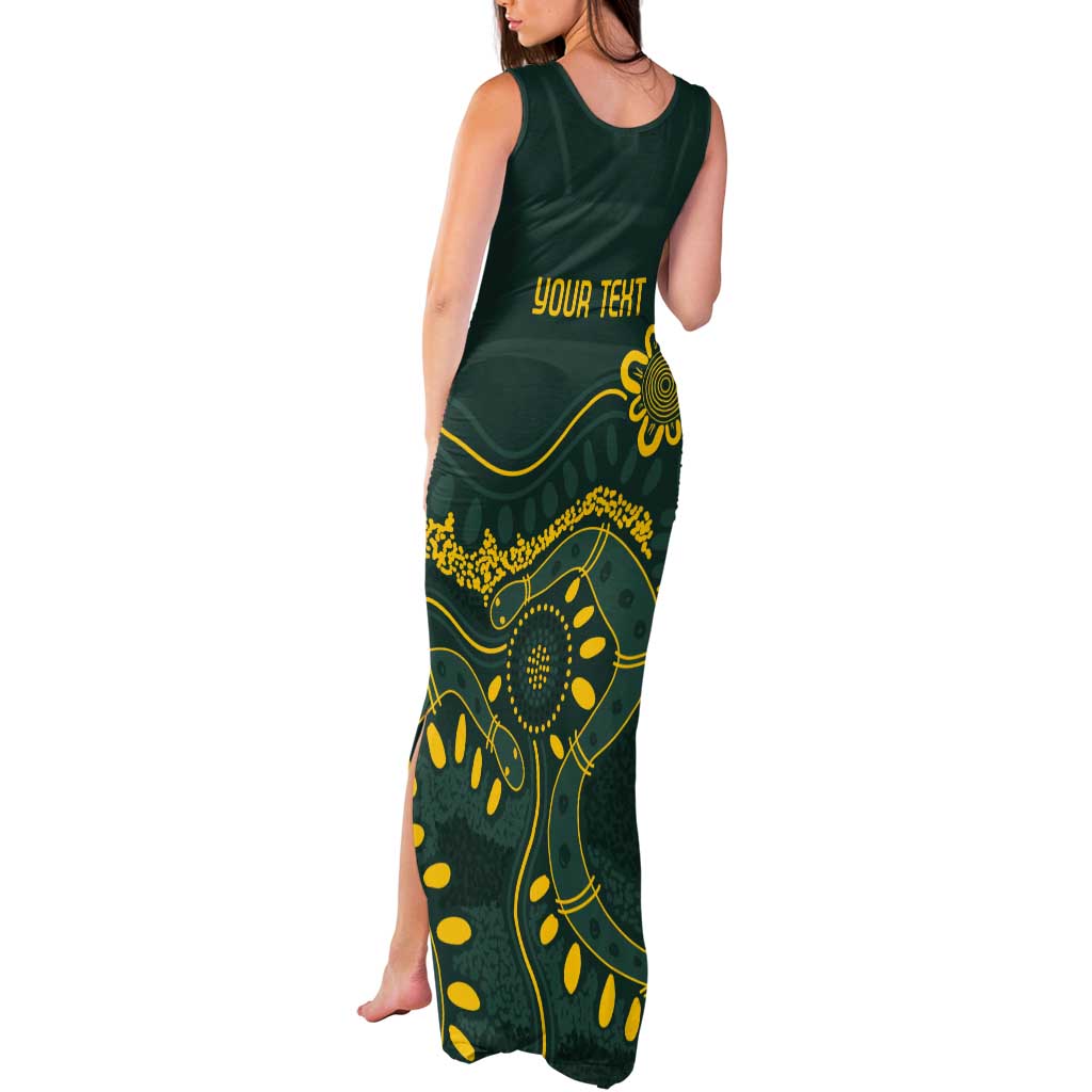 Personalised Australia Dragons Boat Tank Maxi Dress Aussie Aboriginal Dot Style