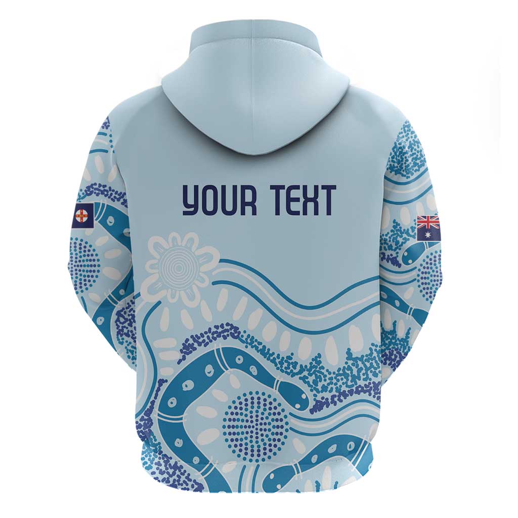 Personalised Australia New South Wales Dragons Boat Hoodie Aussie Aboriginal Dot Style LT9 - Vibe Hoodie Shop