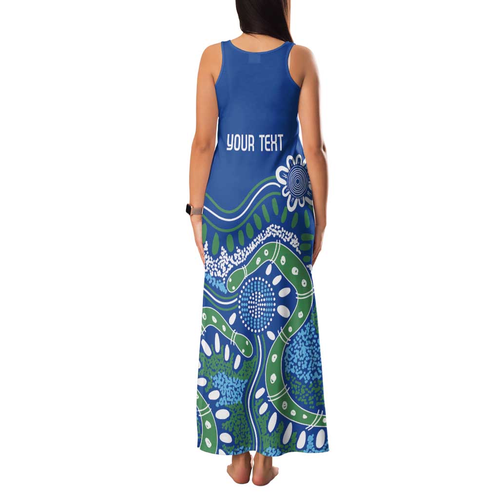 Personalised Australia Victoria Dragons Boat Family Matching Tank Maxi Dress and Hawaiian Shirt Aussie Aboriginal Dot Style