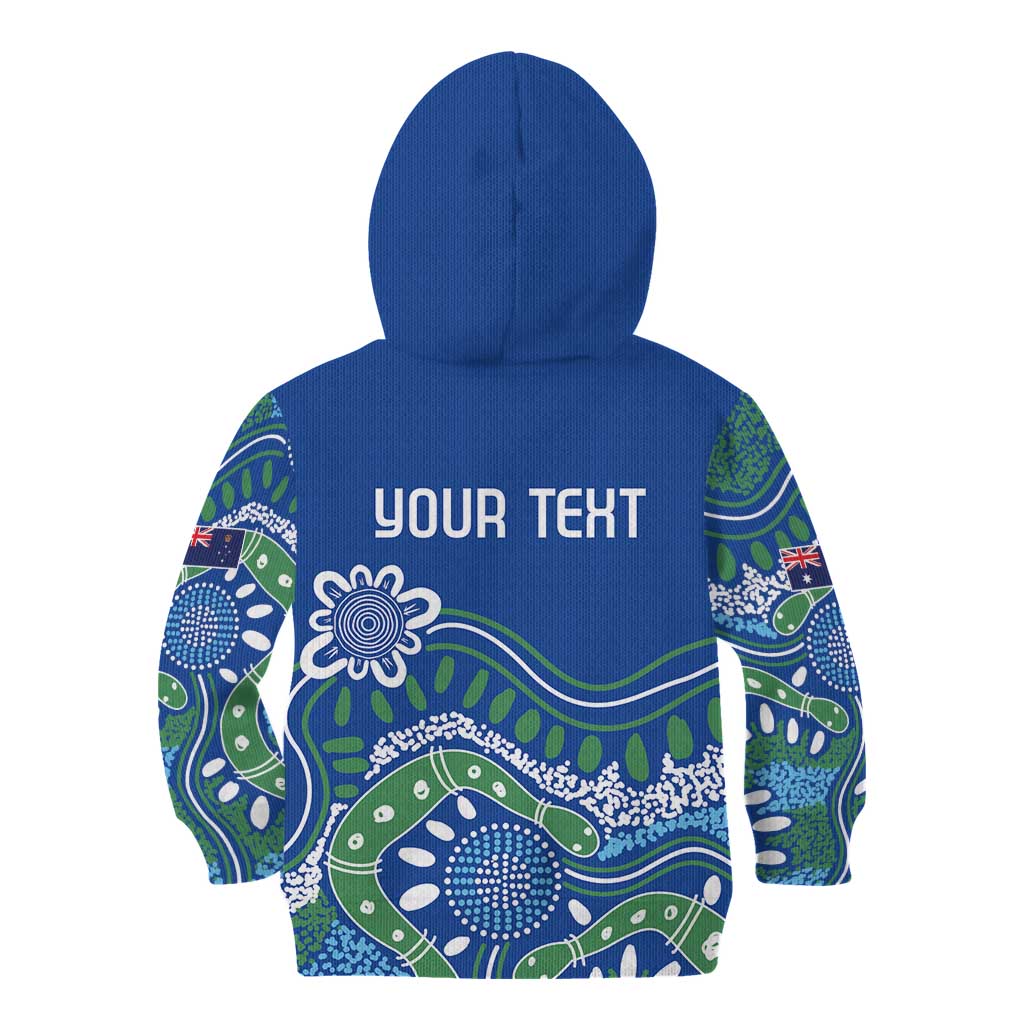 Personalised Australia Victoria Dragons Boat Kid Hoodie Aussie Aboriginal Dot Style - Vibe Hoodie Shop