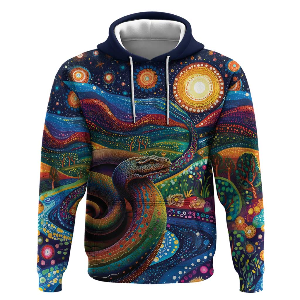 Aboriginal Dreamtime Rainbow Serpent Hoodie LT9 - Vibe Hoodie Shop