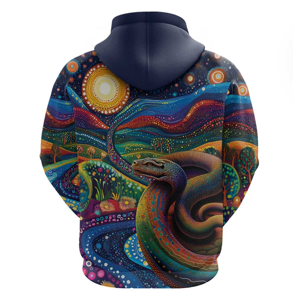 Aboriginal Dreamtime Rainbow Serpent Hoodie LT9 - Vibe Hoodie Shop