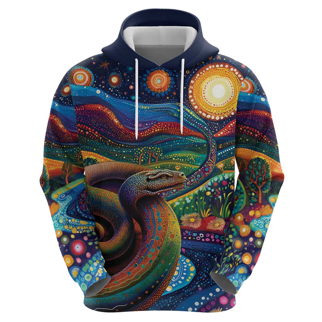 Aboriginal Dreamtime Rainbow Serpent Hoodie LT9 - Vibe Hoodie Shop