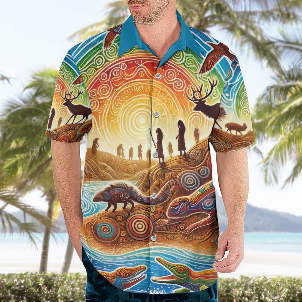 Aboriginal Dreamtime Animals Stories Hawaiian Shirt - Vibe Hoodie Shop