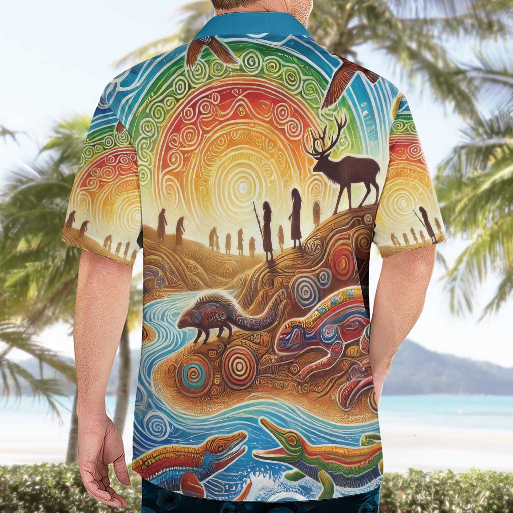 Aboriginal Dreamtime Animals Stories Hawaiian Shirt - Vibe Hoodie Shop