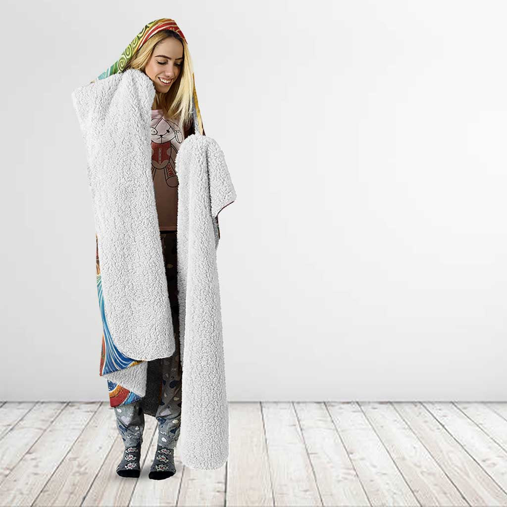 Aboriginal Dreamtime Animals Stories Hooded Blanket