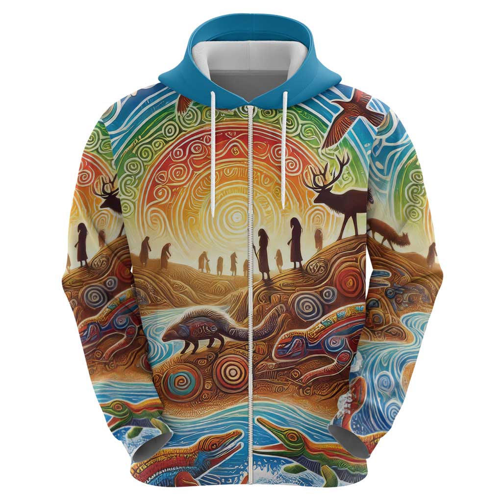 Aboriginal Dreamtime Animals Stories Hoodie LT9 - Vibe Hoodie Shop