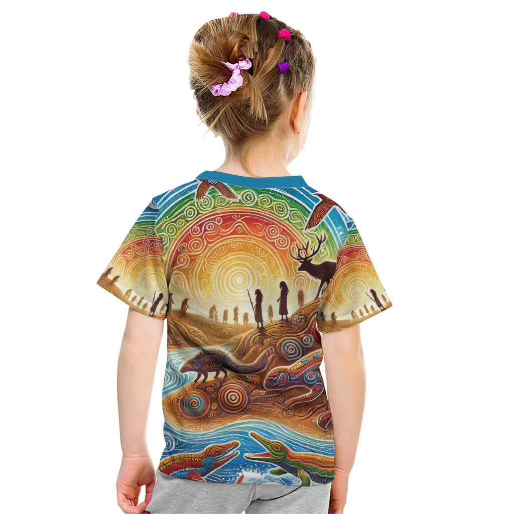 Aboriginal Dreamtime Animals Stories Kid T Shirt - Vibe Hoodie Shop