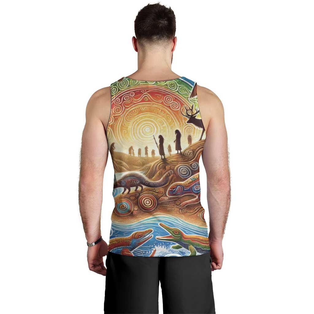 Aboriginal Dreamtime Animals Stories Men Tank Top - Vibe Hoodie Shop