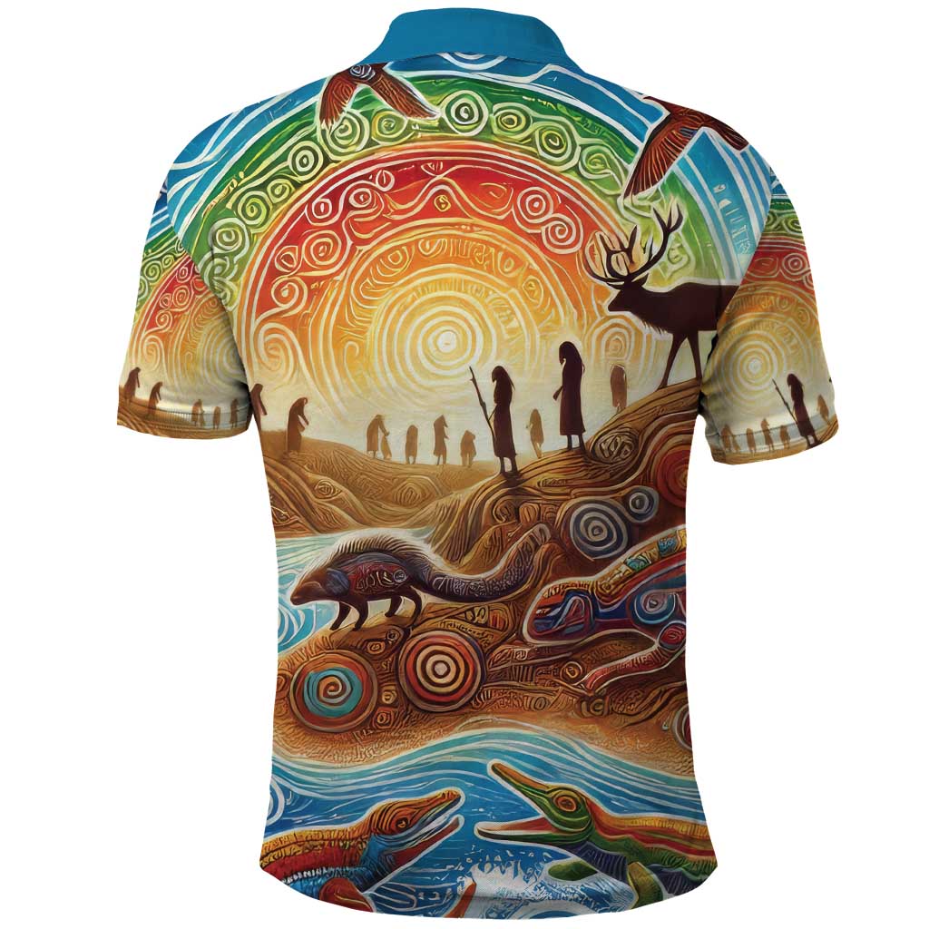 Aboriginal Dreamtime Animals Stories Polo Shirt LT9 - Vibe Hoodie Shop