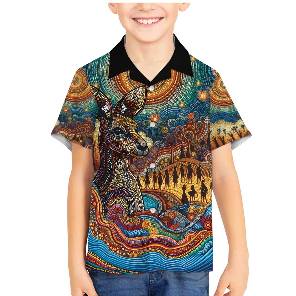 Aboriginal Dreamtime Stories Land Family Matching Mermaid Dress and Hawaiian Shirt