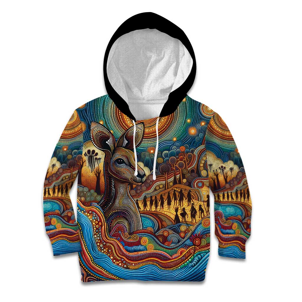 Aboriginal Dreamtime Stories Land Kid Hoodie - Vibe Hoodie Shop