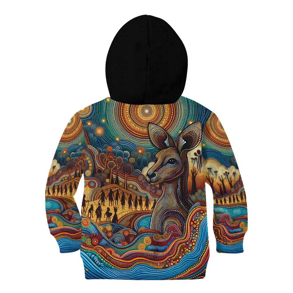 Aboriginal Dreamtime Stories Land Kid Hoodie - Vibe Hoodie Shop