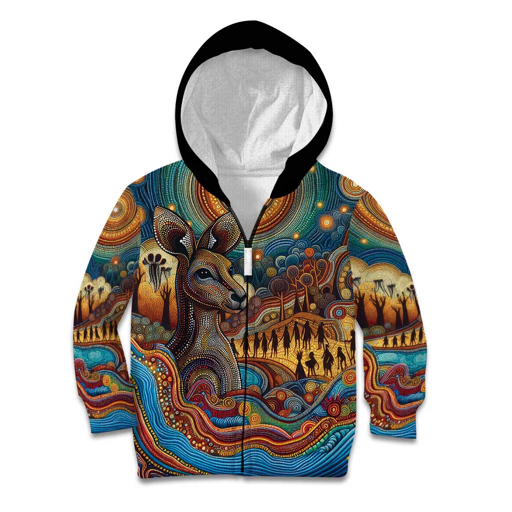 Aboriginal Dreamtime Stories Land Kid Hoodie - Vibe Hoodie Shop