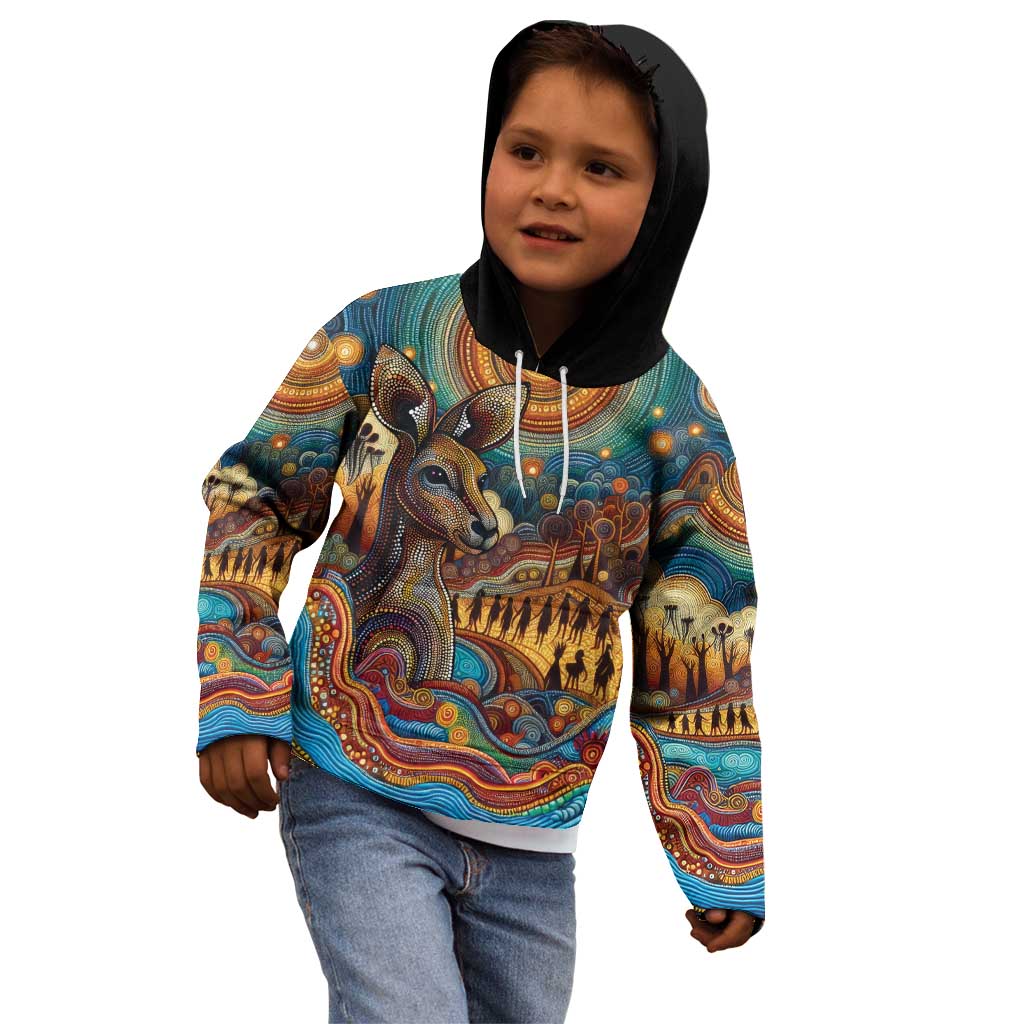 Aboriginal Dreamtime Stories Land Kid Hoodie - Vibe Hoodie Shop