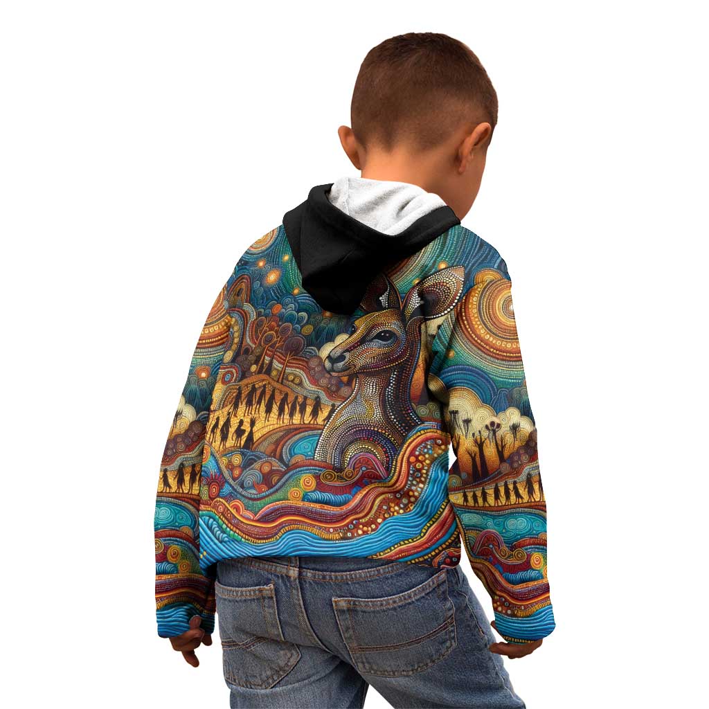 Aboriginal Dreamtime Stories Land Kid Hoodie - Vibe Hoodie Shop