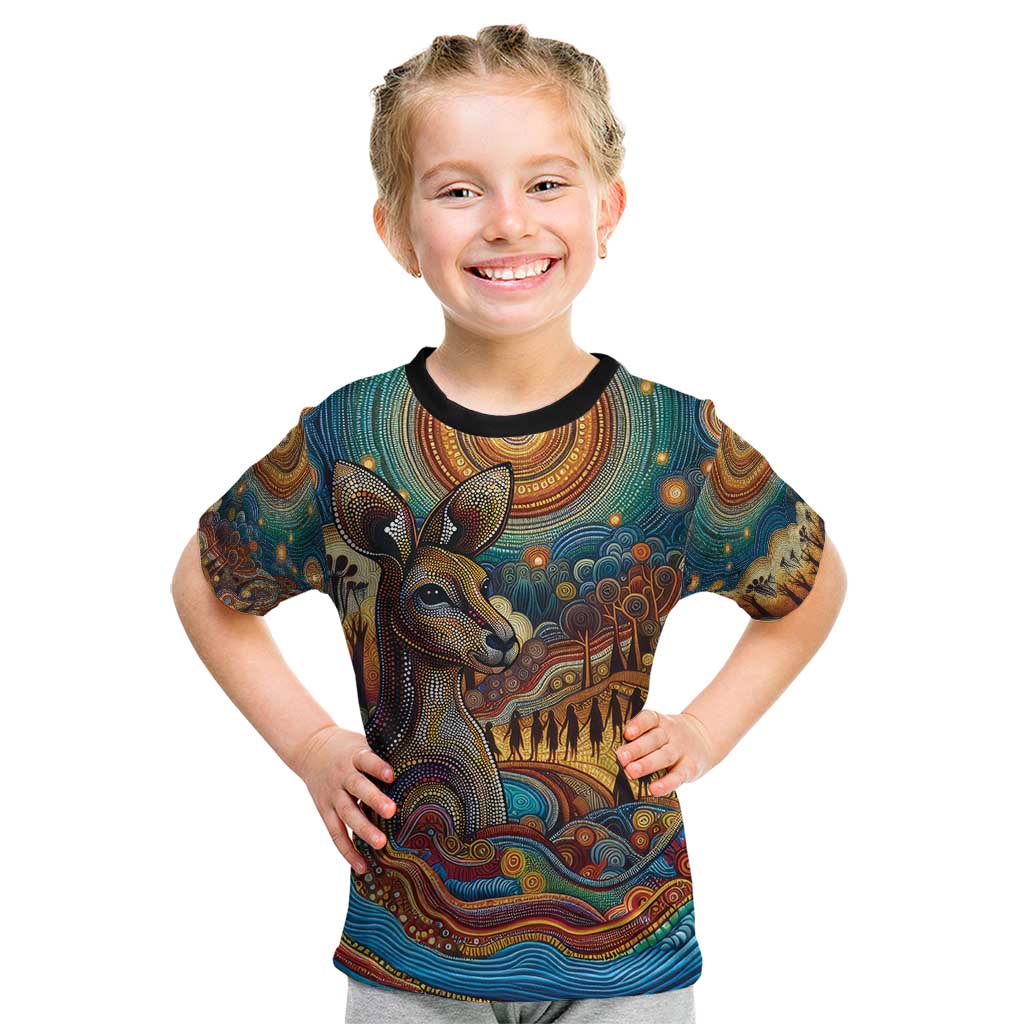 Aboriginal Dreamtime Stories Land Kid T Shirt - Vibe Hoodie Shop