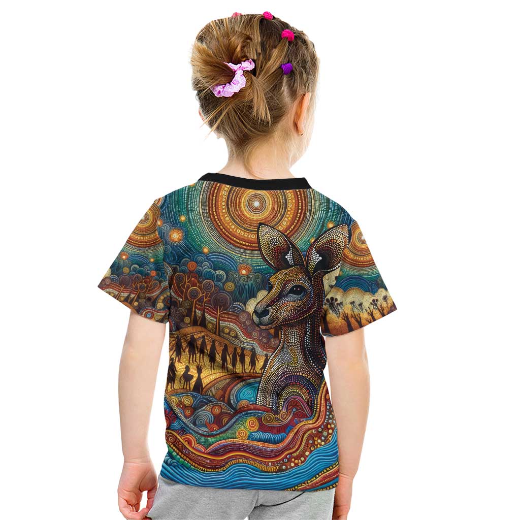 Aboriginal Dreamtime Stories Land Kid T Shirt - Vibe Hoodie Shop