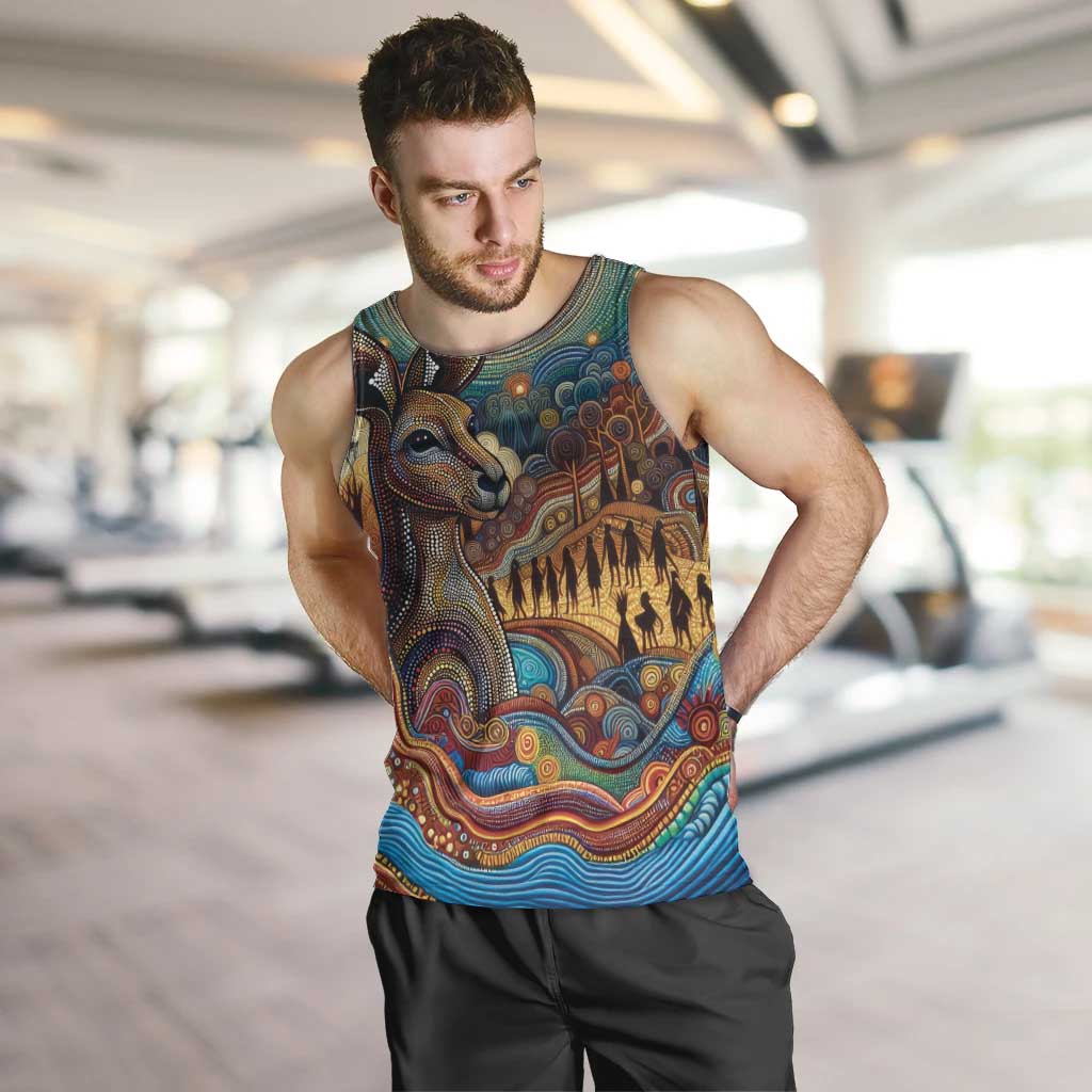 Aboriginal Dreamtime Stories Land Men Tank Top - Vibe Hoodie Shop