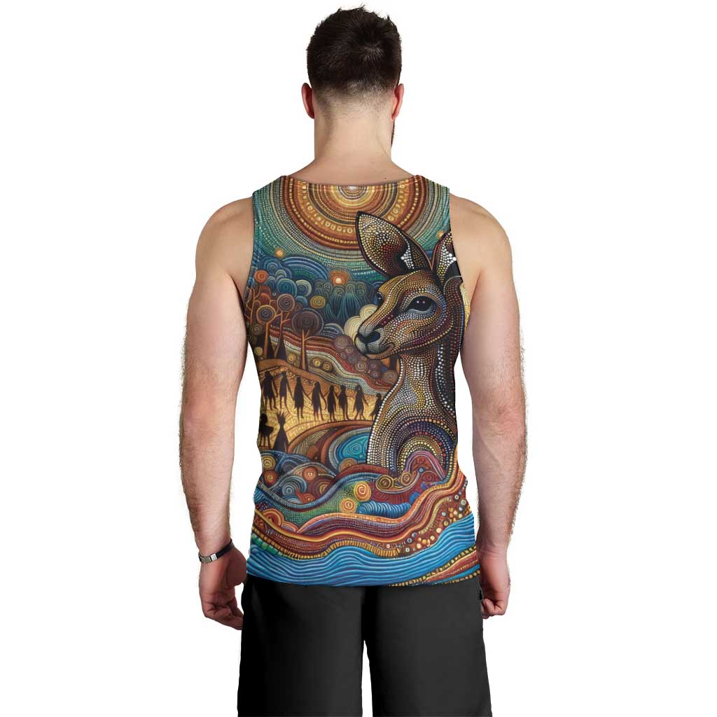 Aboriginal Dreamtime Stories Land Men Tank Top - Vibe Hoodie Shop