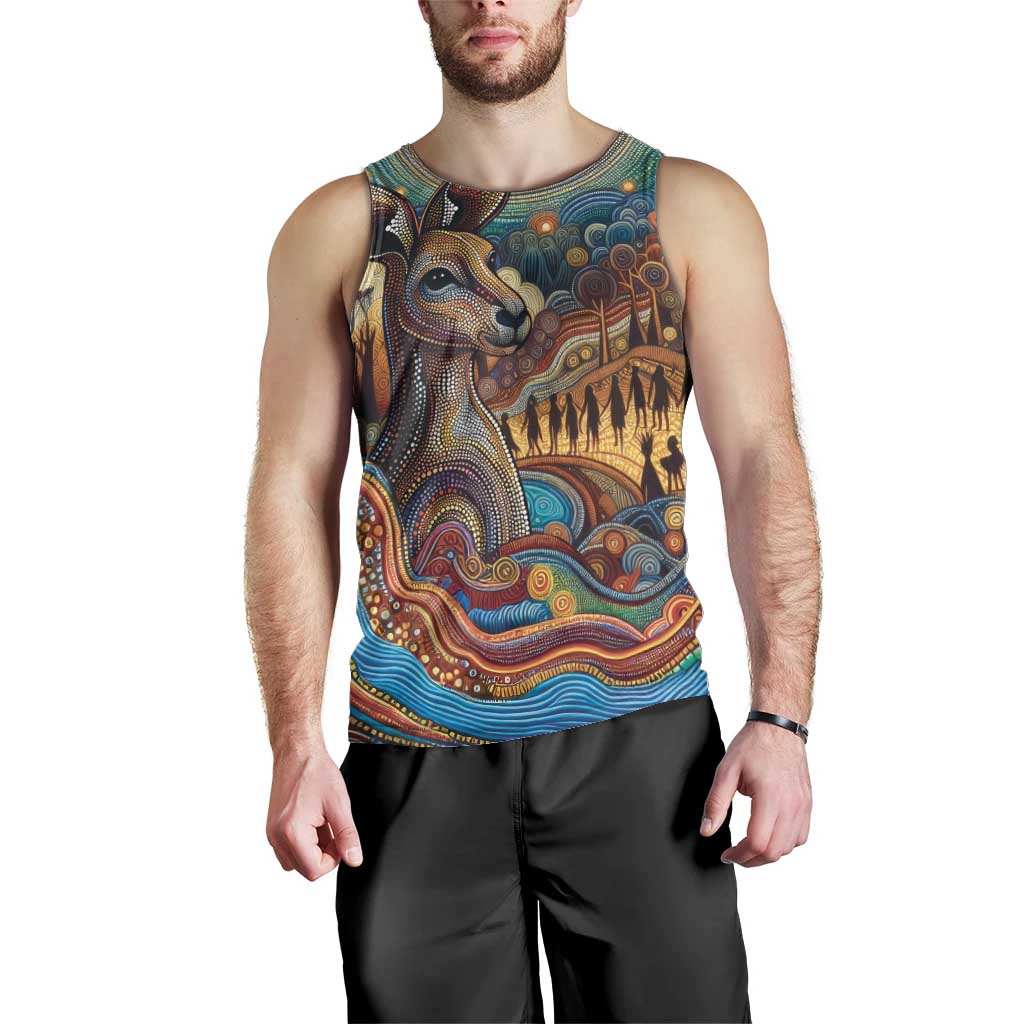 Aboriginal Dreamtime Stories Land Men Tank Top - Vibe Hoodie Shop