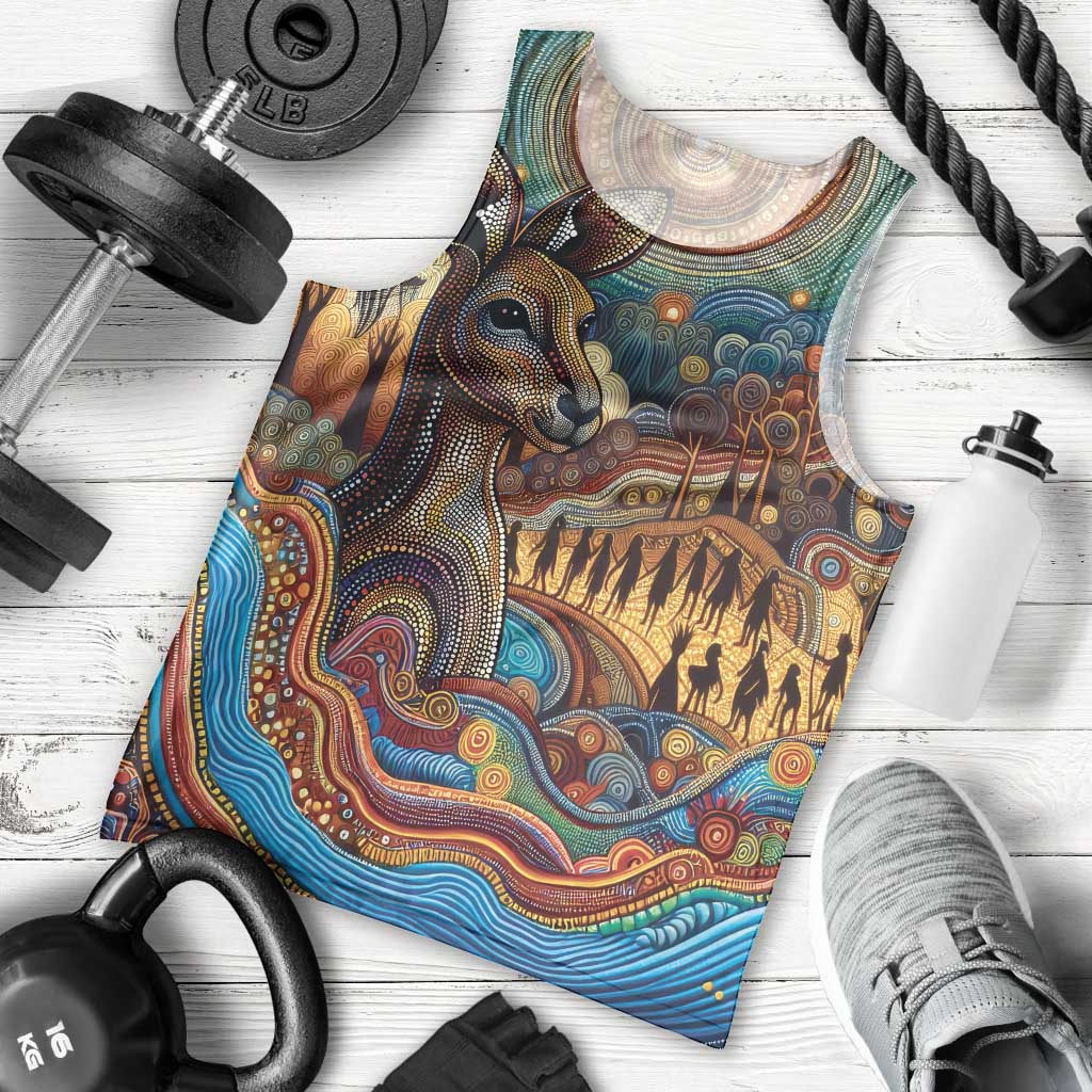 Aboriginal Dreamtime Stories Land Men Tank Top - Vibe Hoodie Shop