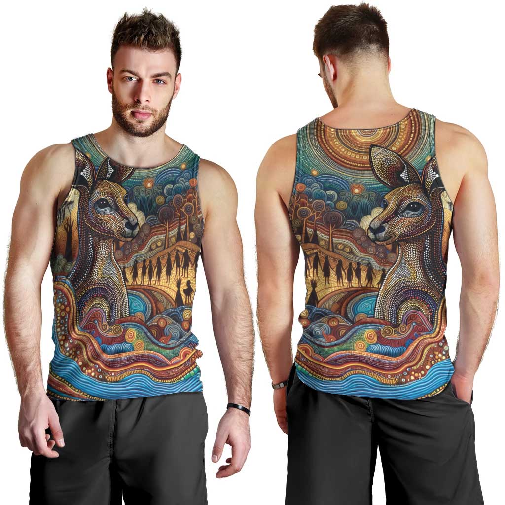 Aboriginal Dreamtime Stories Land Men Tank Top - Vibe Hoodie Shop