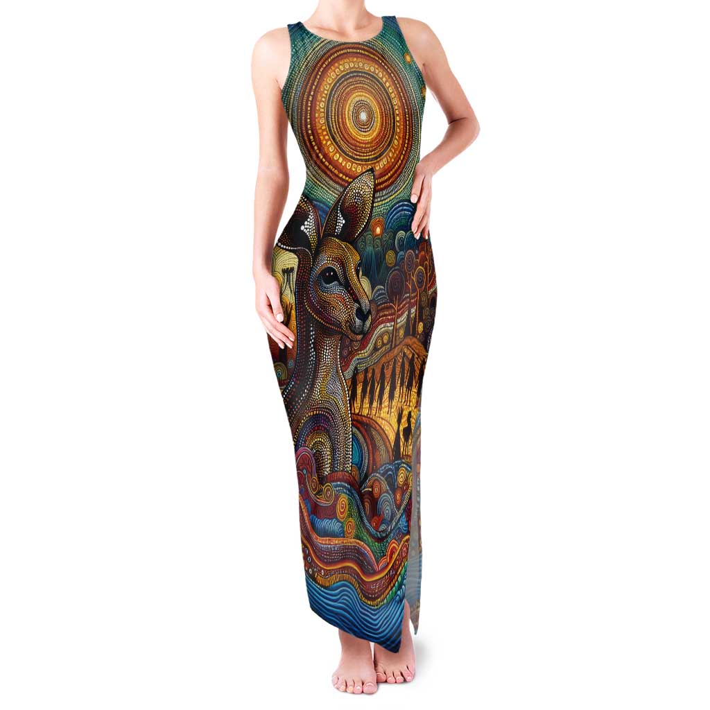 Aboriginal Dreamtime Stories Land Tank Maxi Dress