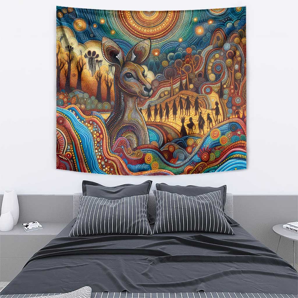 Aboriginal Dreamtime Stories Land Tapestry - Vibe Hoodie Shop