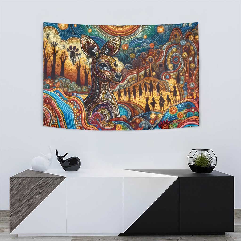 Aboriginal Dreamtime Stories Land Tapestry - Vibe Hoodie Shop