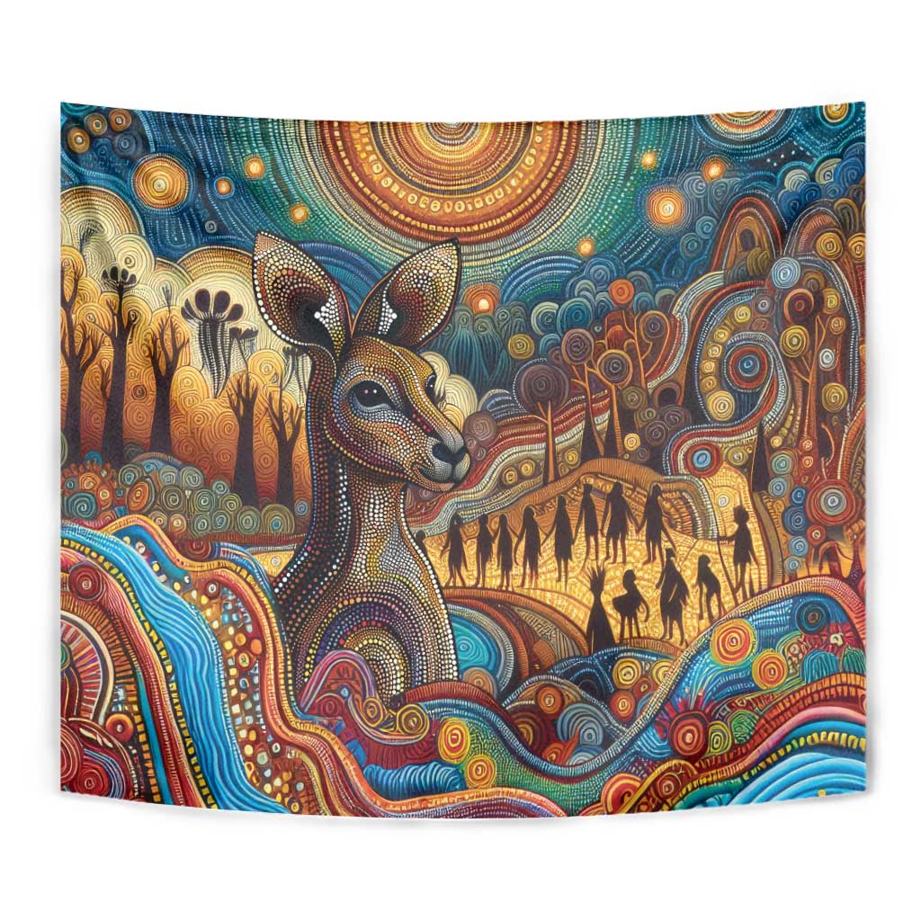 Aboriginal Dreamtime Stories Land Tapestry - Vibe Hoodie Shop