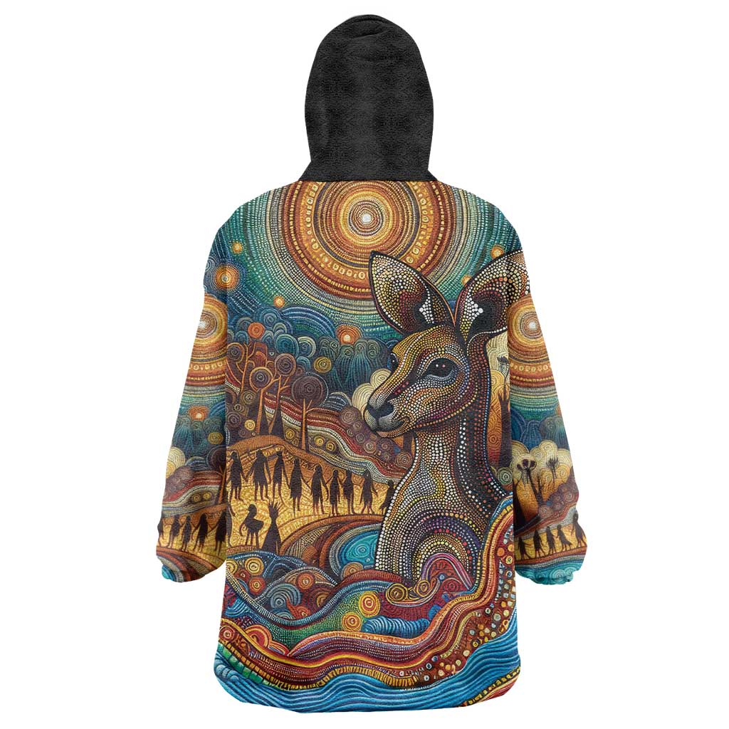 Aboriginal Dreamtime Stories Land Wearable Blanket Hoodie - Vibe Hoodie Shop