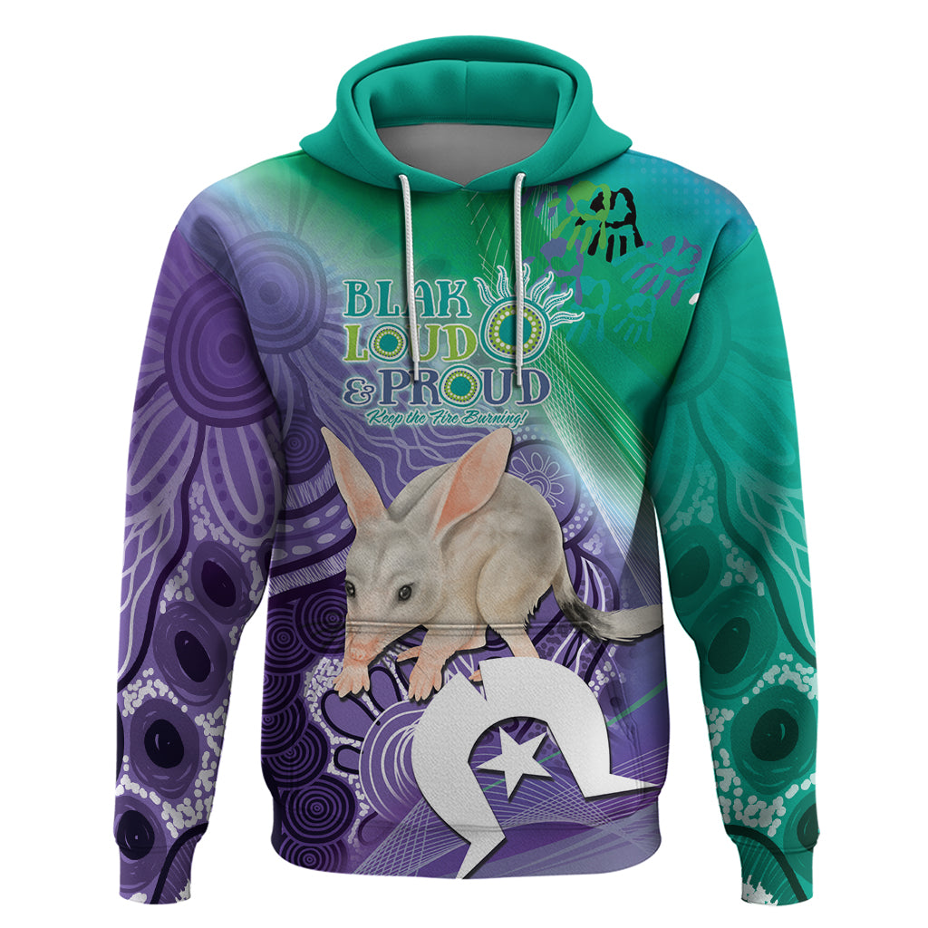 Vivid Bilby NAIDOC 2024 Hoodie Macrotis Aboriginal Art Style LT9 - Vibe Hoodie Shop