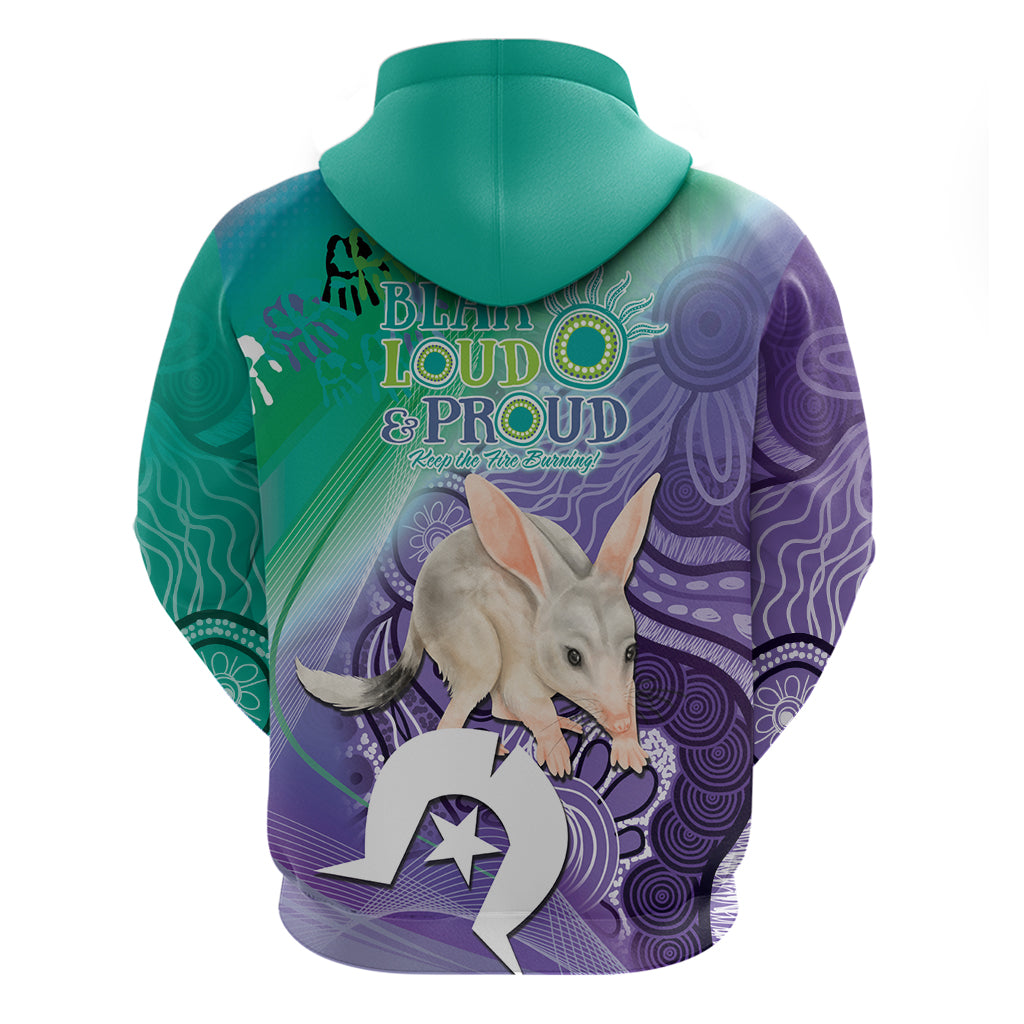 Vivid Bilby NAIDOC 2024 Hoodie Macrotis Aboriginal Art Style LT9 - Vibe Hoodie Shop