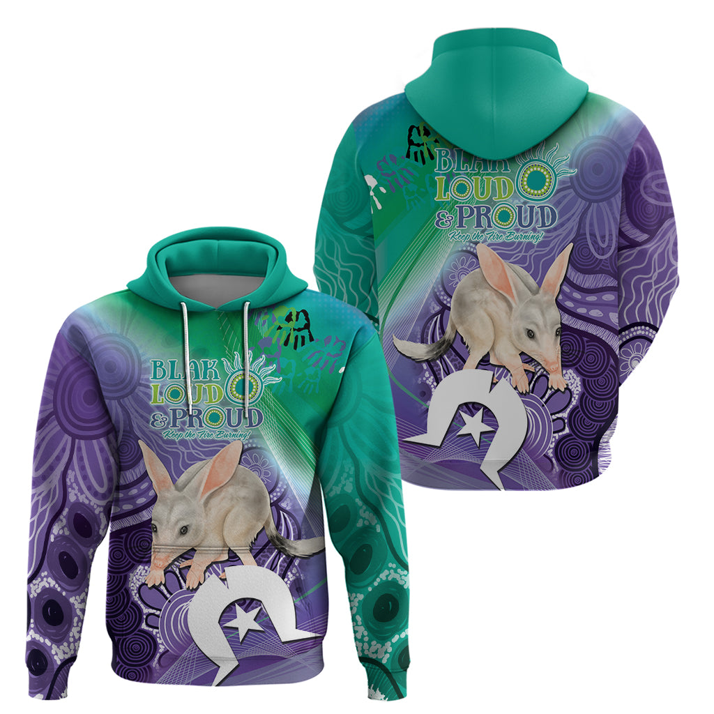 Vivid Bilby NAIDOC 2024 Hoodie Macrotis Aboriginal Art Style LT9 - Vibe Hoodie Shop