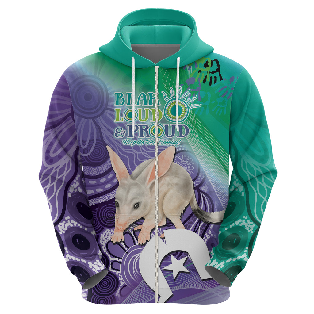 Vivid Bilby NAIDOC 2024 Hoodie Macrotis Aboriginal Art Style LT9 - Vibe Hoodie Shop