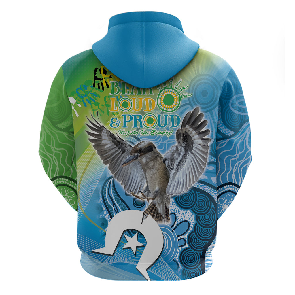 Vivid Kookaburra NAIDOC 2024 Hoodie Aboriginal Art Style LT9 - Vibe Hoodie Shop