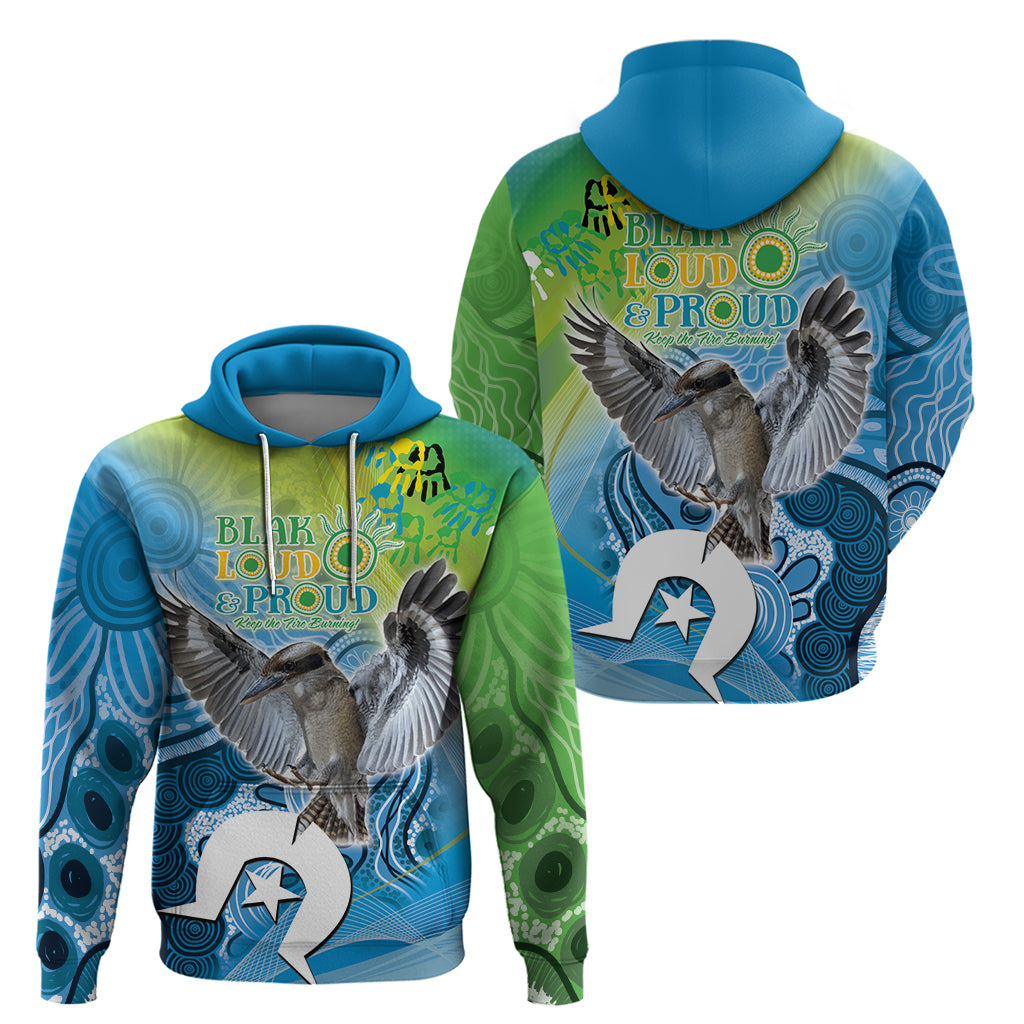 Vivid Kookaburra NAIDOC 2024 Hoodie Aboriginal Art Style LT9 - Vibe Hoodie Shop