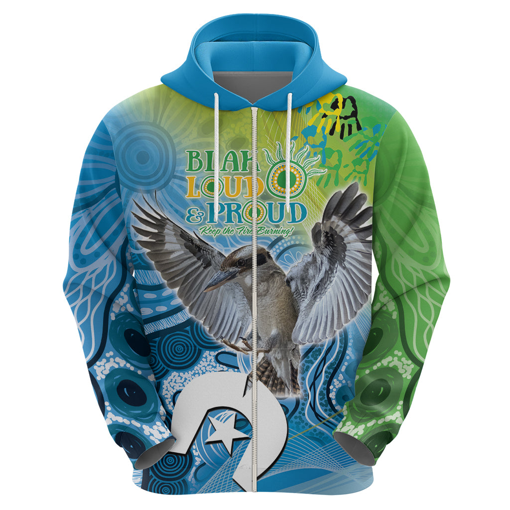 Vivid Kookaburra NAIDOC 2024 Hoodie Aboriginal Art Style LT9 - Vibe Hoodie Shop