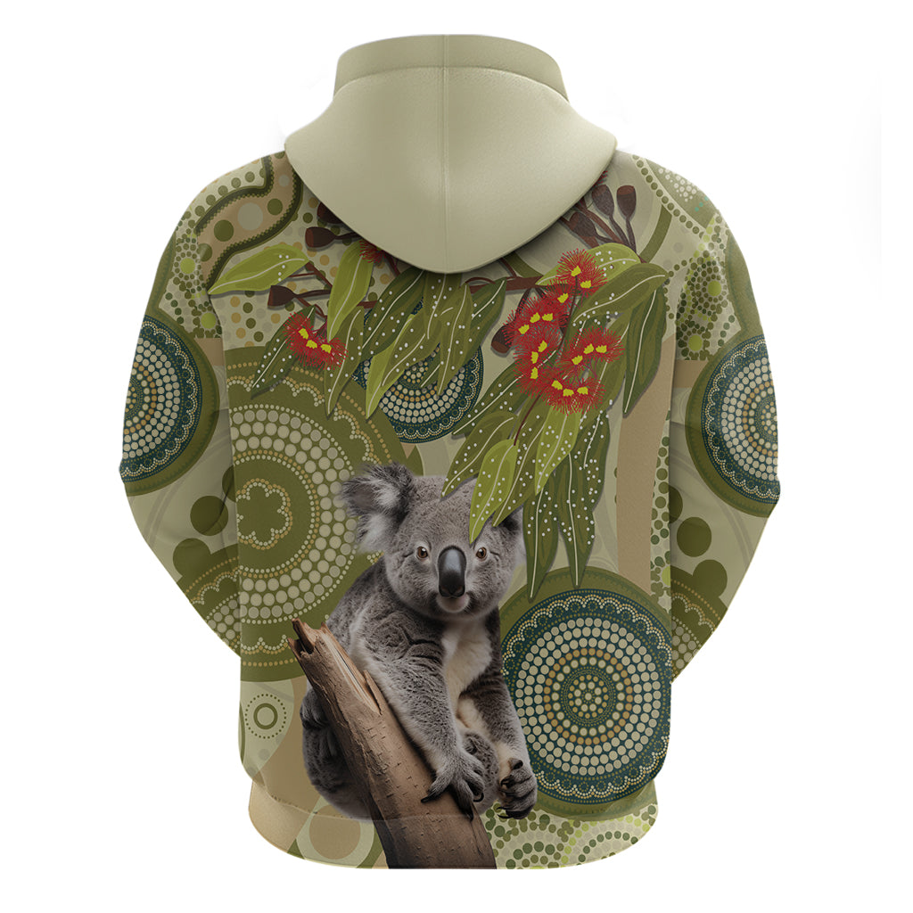 Aboriginal Koala Art Painting With Gum Blossom Hoodie LT9 - Vibe Hoodie Shop