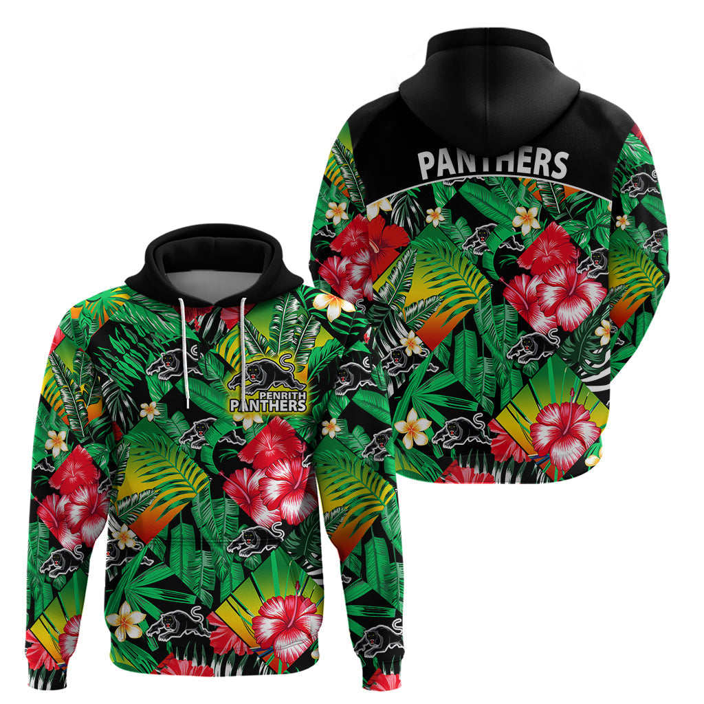 Panthers Rugby Hoodie Fashion Tropical Jungle Flowers LT9 - Vibe Hoodie Shop