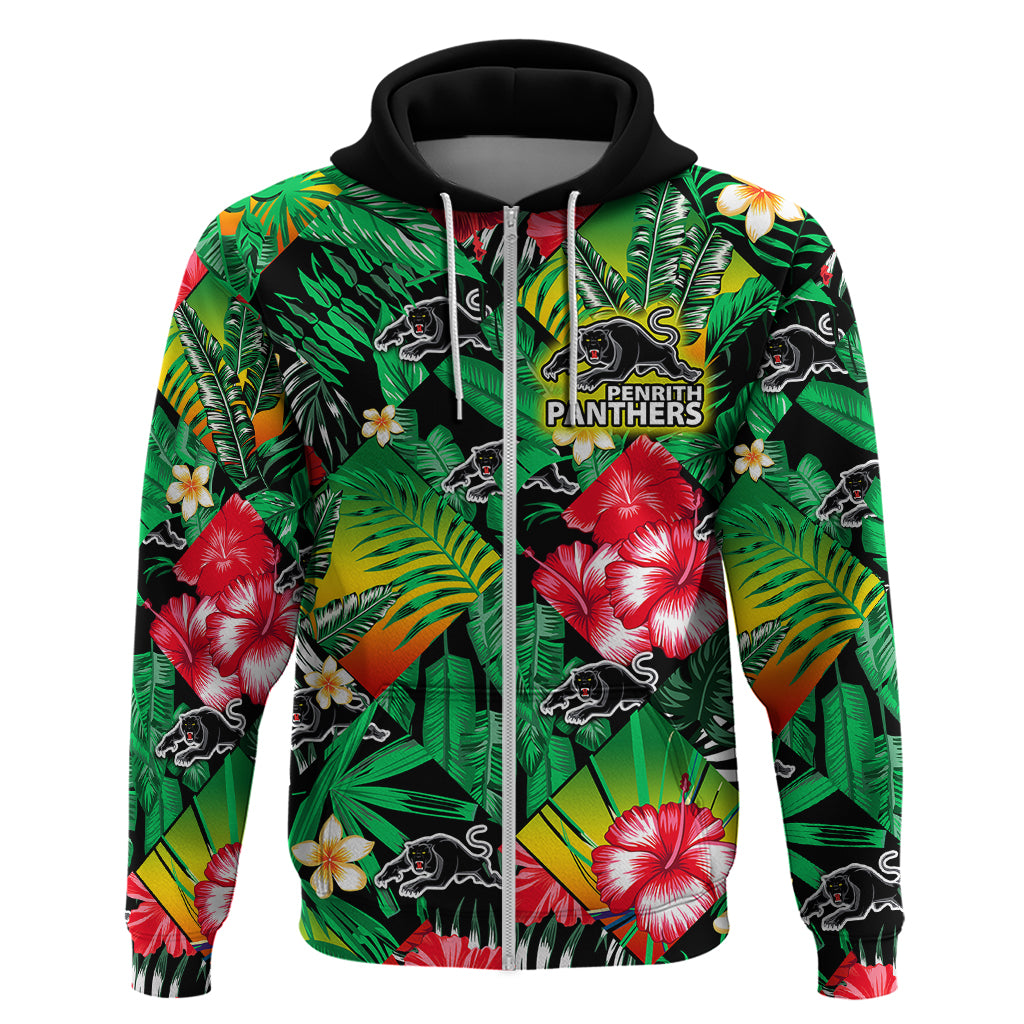 Panthers Rugby Hoodie Fashion Tropical Jungle Flowers LT9 - Vibe Hoodie Shop