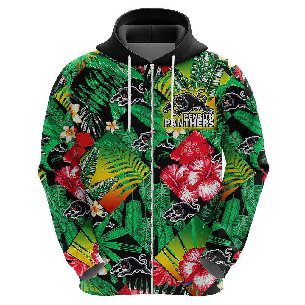 Panthers Rugby Hoodie Fashion Tropical Jungle Flowers LT9 - Vibe Hoodie Shop