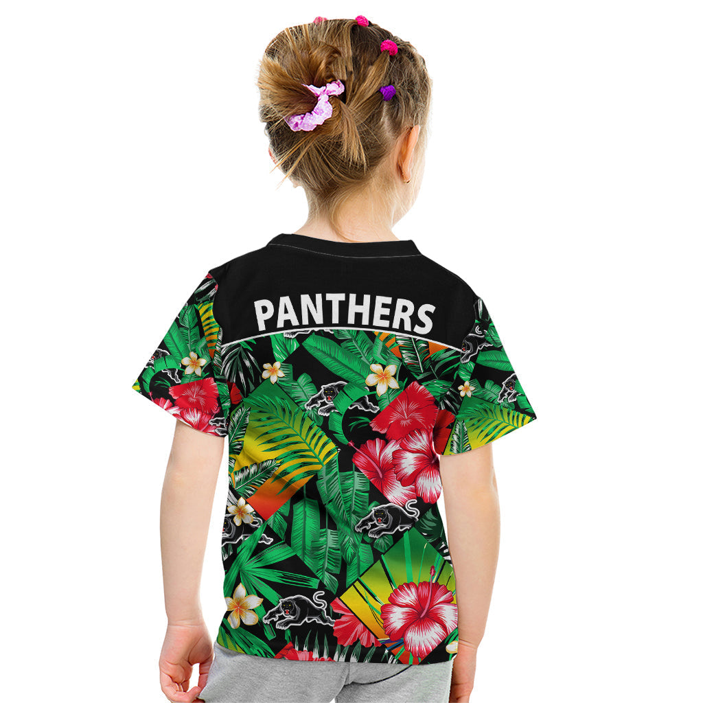 Panthers Rugby Kid T Shirt Fashion Tropical Jungle Flowers - Vibe Hoodie Shop