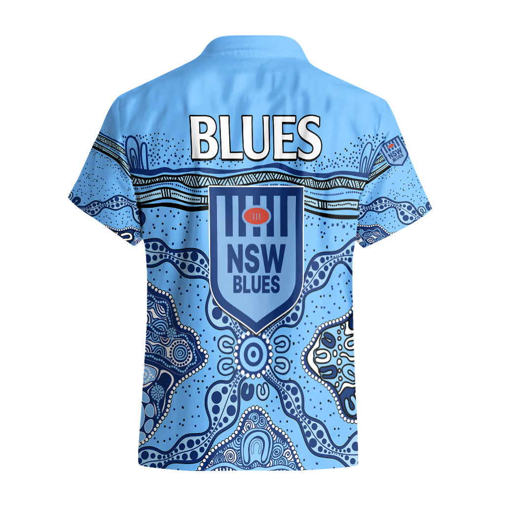 NSW Blues Rugby Hawaiian Shirt New South Wales Aboriginal Origin - Vibe Hoodie Shop