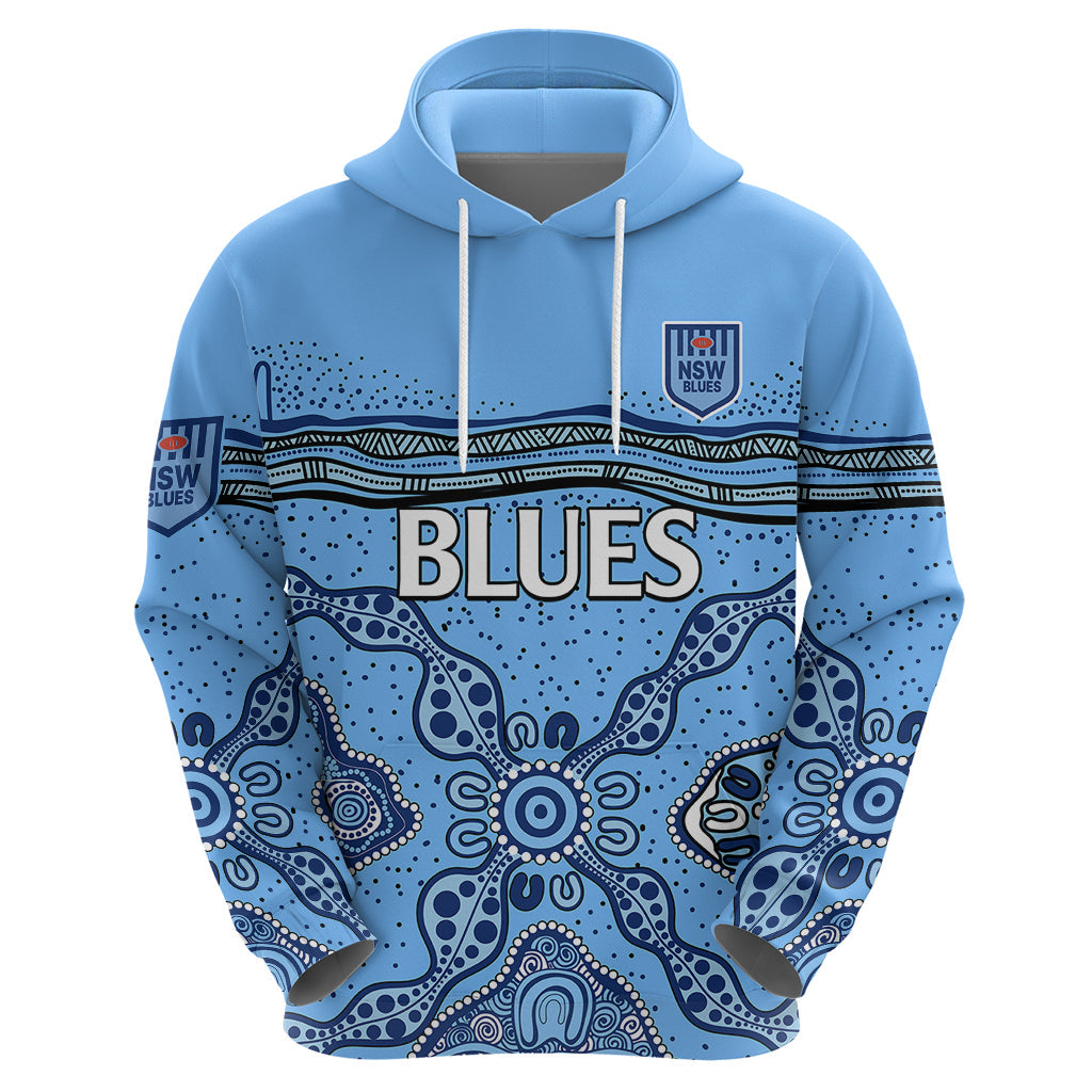NSW Blues Rugby Hoodie New South Wales Aboriginal Origin LT9 - Vibe Hoodie Shop
