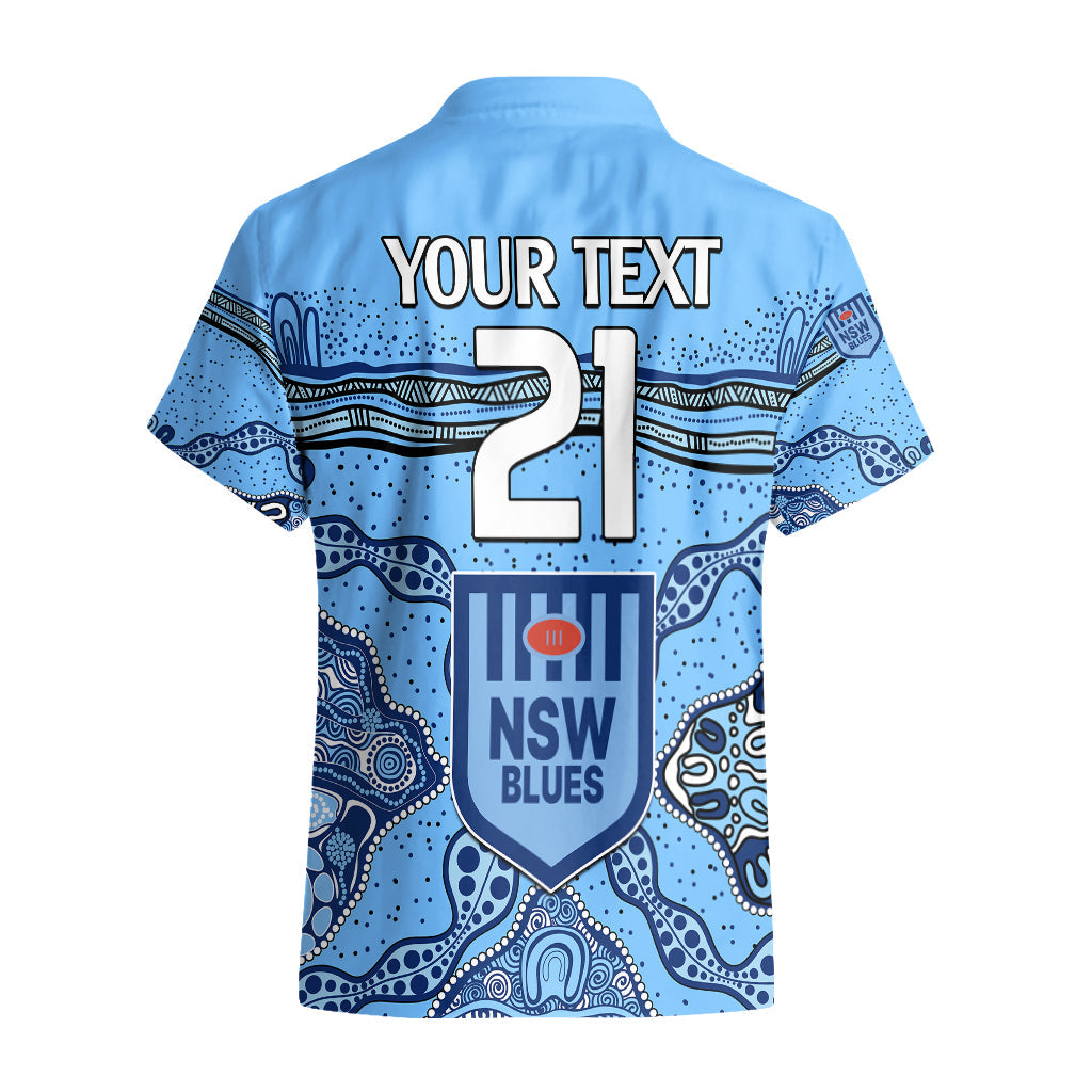 (Custom Text And Number) NSW Blues Rugby Hawaiian Shirt New South Wales Aboriginal Origin - Vibe Hoodie Shop