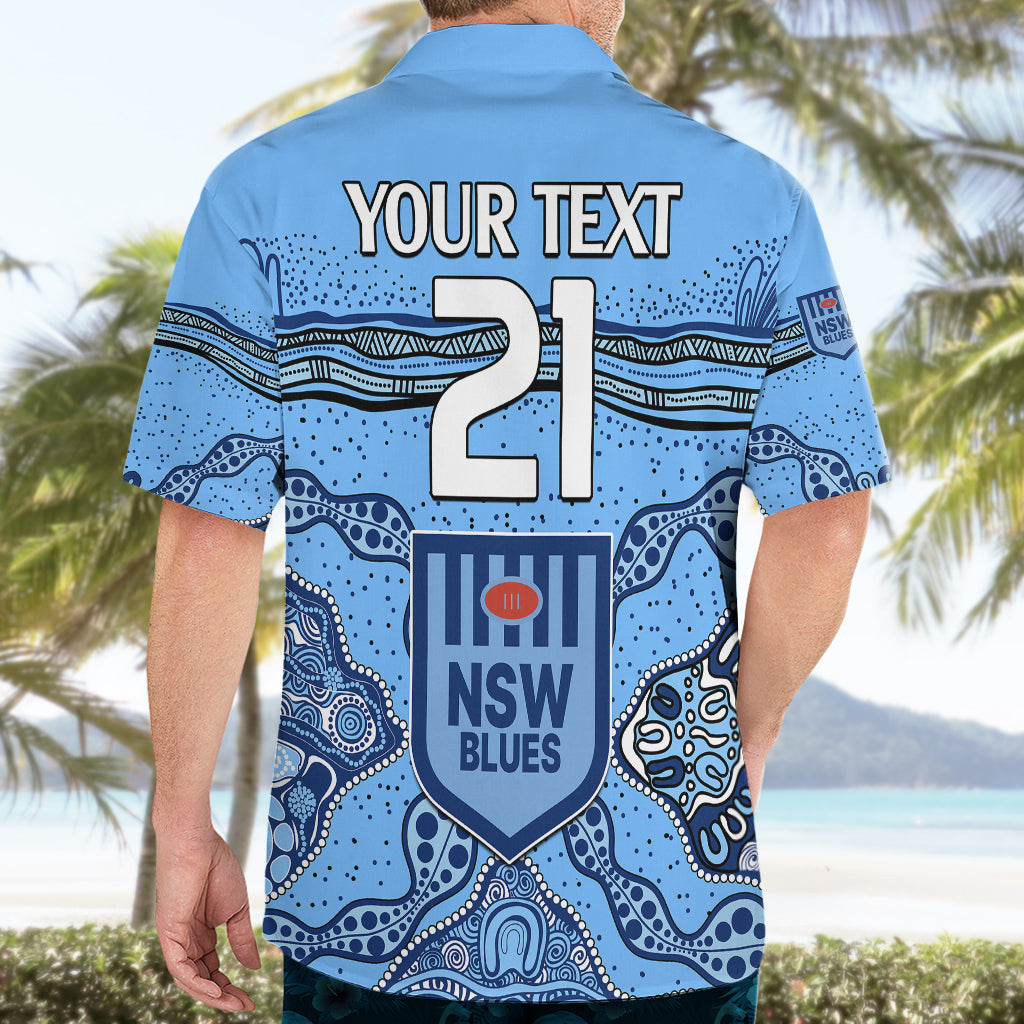 (Custom Text And Number) NSW Blues Rugby Hawaiian Shirt New South Wales Aboriginal Origin - Vibe Hoodie Shop