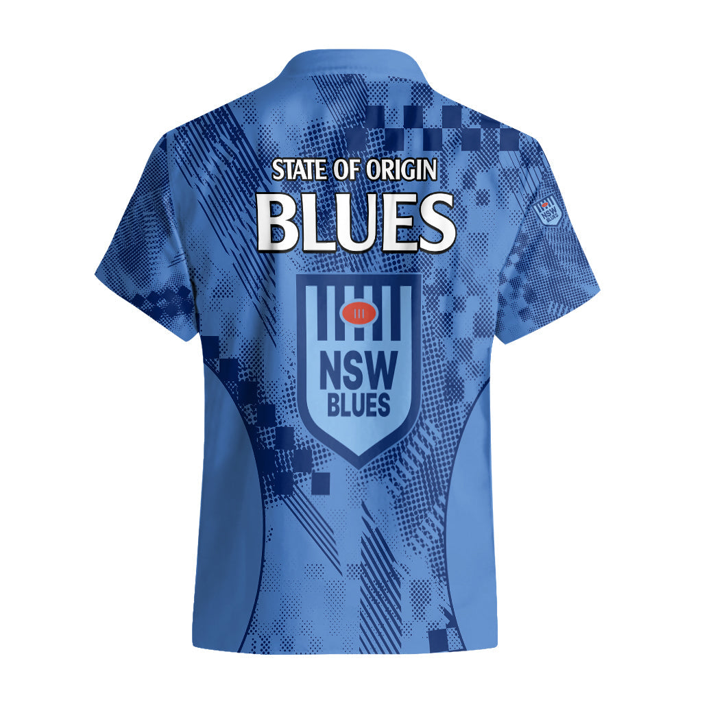 NSW Blues Rugby Hawaiian Shirt Origin New South Wales Sporty Style - Vibe Hoodie Shop