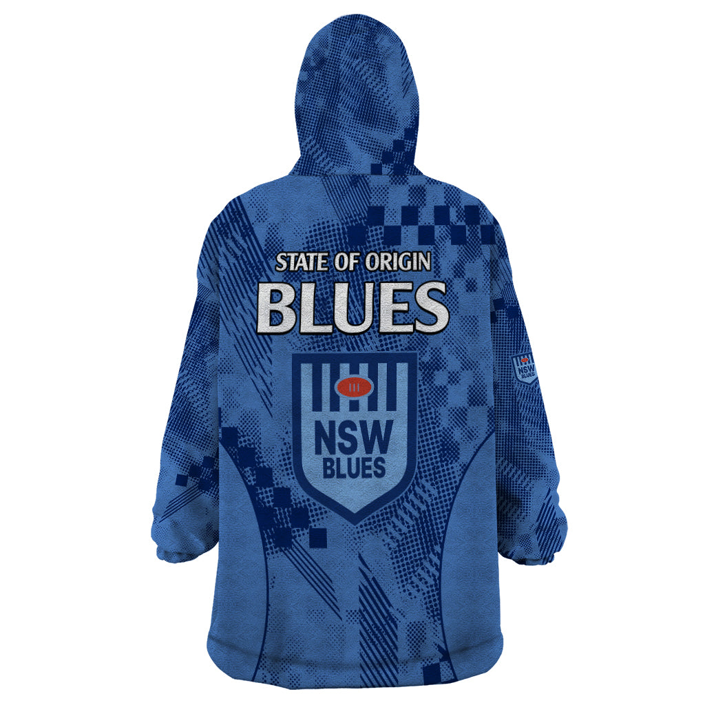 NSW Blues Rugby Wearable Blanket Hoodie Origin New South Wales Sporty Style - Vibe Hoodie Shop